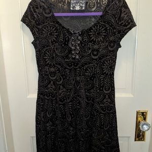 angelyn burnout velvet dress